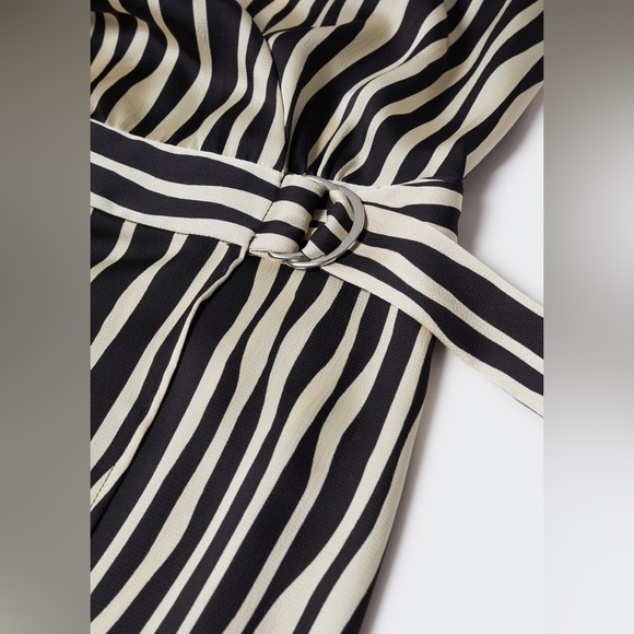 Mango Striped Midi Wrap Dress - Picture 6 of 13